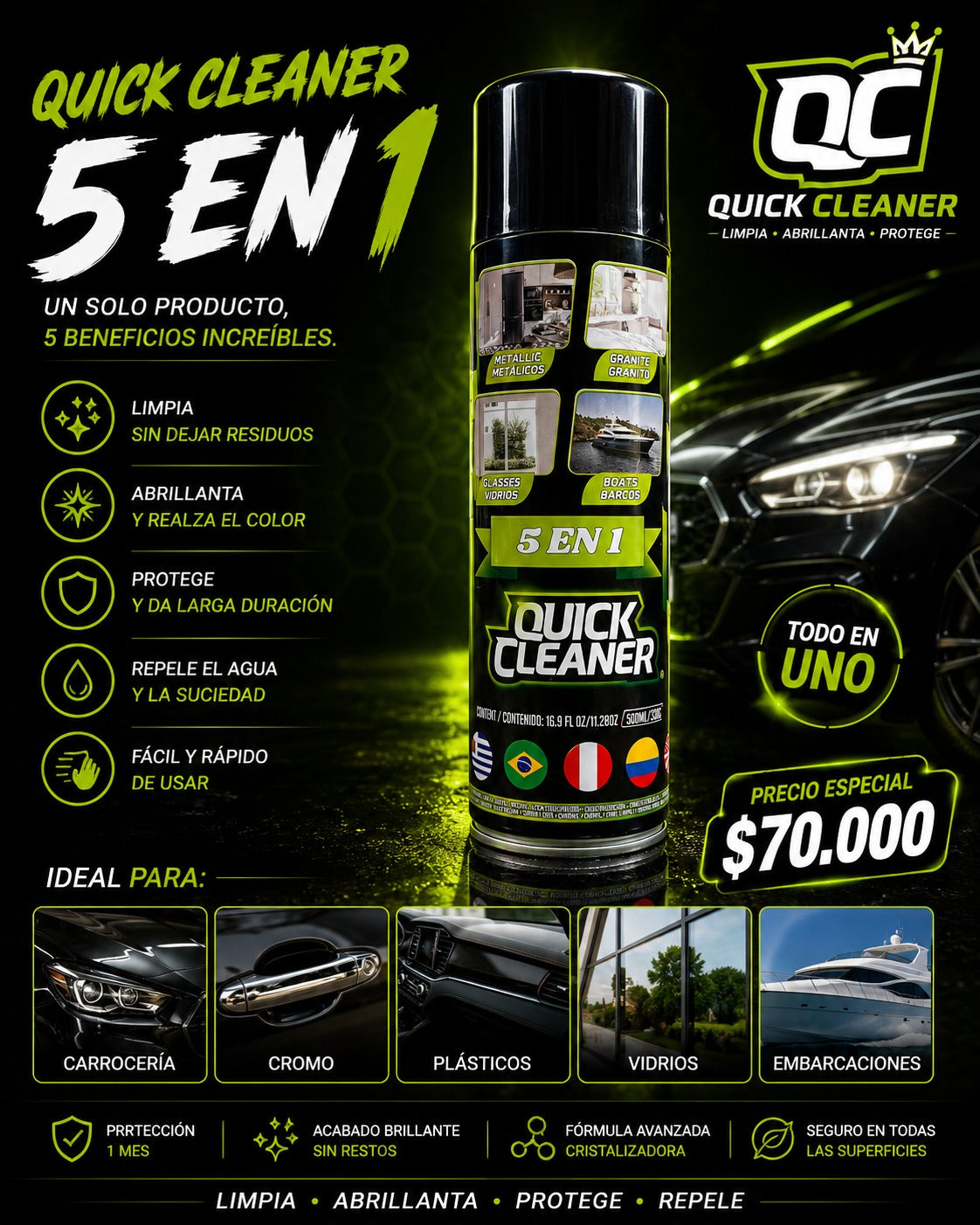🧽 QUICK CLEANER 5 EN 1